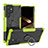 Funda Bumper Silicona y Plastico Mate Carcasa con Magnetico Anillo de dedo Soporte T08 para Samsung Galaxy S24 Ultra 5G