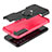 Funda Bumper Silicona y Plastico Mate Carcasa con Magnetico Anillo de dedo Soporte T09 para Samsung Galaxy S21 5G