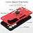 Funda Bumper Silicona y Plastico Mate Carcasa con Magnetico Anillo de dedo Soporte Y01B para Samsung Galaxy S21 FE 5G