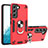 Funda Bumper Silicona y Plastico Mate Carcasa con Magnetico Anillo de dedo Soporte Y01B para Samsung Galaxy S21 Plus 5G