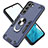 Funda Bumper Silicona y Plastico Mate Carcasa con Magnetico Anillo de dedo Soporte Y01B para Samsung Galaxy S23 Plus 5G