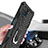 Funda Bumper Silicona y Plastico Mate Carcasa con Magnetico Anillo de dedo Soporte YF1 para Samsung Galaxy A12 5G