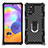 Funda Bumper Silicona y Plastico Mate Carcasa con Magnetico Anillo de dedo Soporte YF1 para Samsung Galaxy A31