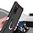 Funda Bumper Silicona y Plastico Mate Carcasa con Magnetico Anillo de dedo Soporte YF1 para Samsung Galaxy F02S SM-E025F