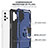 Funda Bumper Silicona y Plastico Mate Carcasa con Magnetico Anillo de dedo Soporte YF1 para Samsung Galaxy M32 5G