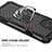 Funda Bumper Silicona y Plastico Mate Carcasa con Magnetico Anillo de dedo Soporte YF1 para Samsung Galaxy M80S