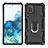 Funda Bumper Silicona y Plastico Mate Carcasa con Magnetico Anillo de dedo Soporte YF1 para Samsung Galaxy S10 Lite