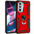 Funda Bumper Silicona y Plastico Mate Carcasa con Magnetico Anillo de dedo Soporte Z01 para Motorola Moto Edge 30 Pro 5G