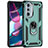 Funda Bumper Silicona y Plastico Mate Carcasa con Magnetico Anillo de dedo Soporte Z01 para Motorola Moto Edge X30 5G