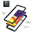 Funda Bumper Silicona y Plastico Mate Carcasa con Magnetico Anillo de dedo Soporte ZJ1 para Samsung Galaxy A82 5G