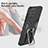 Funda Bumper Silicona y Plastico Mate Carcasa con Magnetico Anillo de dedo Soporte ZL1 para Samsung Galaxy A12