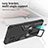 Funda Bumper Silicona y Plastico Mate Carcasa con Magnetico Anillo de dedo Soporte ZL1 para Samsung Galaxy A42 5G