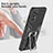 Funda Bumper Silicona y Plastico Mate Carcasa con Magnetico Anillo de dedo Soporte ZL1 para Samsung Galaxy A72 5G
