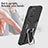 Funda Bumper Silicona y Plastico Mate Carcasa con Magnetico Anillo de dedo Soporte ZL1 para Samsung Galaxy F02S SM-E025F