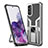 Funda Bumper Silicona y Plastico Mate Carcasa con Magnetico Anillo de dedo Soporte ZL1 para Samsung Galaxy S20