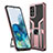 Funda Bumper Silicona y Plastico Mate Carcasa con Magnetico Anillo de dedo Soporte ZL1 para Samsung Galaxy S20 Plus