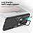 Funda Bumper Silicona y Plastico Mate Carcasa con Magnetico Anillo de dedo Soporte ZL1 para Xiaomi Redmi 9 Power