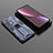 Funda Bumper Silicona y Plastico Mate Carcasa con Magnetico Soporte A01 para Xiaomi Mi 12 Pro 5G