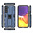 Funda Bumper Silicona y Plastico Mate Carcasa con Magnetico Soporte A02 para Samsung Galaxy S21 FE 5G