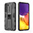 Funda Bumper Silicona y Plastico Mate Carcasa con Magnetico Soporte A03 para Samsung Galaxy S22 Plus 5G