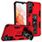 Funda Bumper Silicona y Plastico Mate Carcasa con Magnetico Soporte A04 para Samsung Galaxy S22 Plus 5G