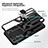 Funda Bumper Silicona y Plastico Mate Carcasa con Magnetico Soporte A05 para Samsung Galaxy S21 FE 5G