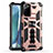 Funda Bumper Silicona y Plastico Mate Carcasa con Magnetico Soporte H01 para Samsung Galaxy Note 20 5G