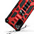 Funda Bumper Silicona y Plastico Mate Carcasa con Magnetico Soporte H01 para Samsung Galaxy Note 20 5G