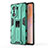 Funda Bumper Silicona y Plastico Mate Carcasa con Magnetico Soporte KC1 para Huawei Honor 60 Pro 5G