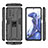 Funda Bumper Silicona y Plastico Mate Carcasa con Magnetico Soporte KC1 para Xiaomi Mi 11T 5G