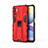 Funda Bumper Silicona y Plastico Mate Carcasa con Magnetico Soporte KC1 para Xiaomi Redmi Note 10 5G