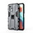 Funda Bumper Silicona y Plastico Mate Carcasa con Magnetico Soporte KC1 para Xiaomi Redmi Note 10 Pro 5G