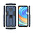 Funda Bumper Silicona y Plastico Mate Carcasa con Magnetico Soporte KC1 para Xiaomi Redmi Note 9 Pro Max