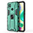 Funda Bumper Silicona y Plastico Mate Carcasa con Magnetico Soporte KC2 para Xiaomi Redmi 9 Activ