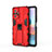 Funda Bumper Silicona y Plastico Mate Carcasa con Magnetico Soporte KC2 para Xiaomi Redmi Note 10 Pro 4G