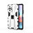 Funda Bumper Silicona y Plastico Mate Carcasa con Magnetico Soporte KC2 para Xiaomi Redmi Note 10 Pro 4G