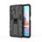 Funda Bumper Silicona y Plastico Mate Carcasa con Magnetico Soporte KC2 para Xiaomi Redmi Note 10S 4G
