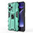 Funda Bumper Silicona y Plastico Mate Carcasa con Magnetico Soporte KC2 para Xiaomi Redmi Note 12 Turbo 5G