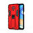 Funda Bumper Silicona y Plastico Mate Carcasa con Magnetico Soporte KC2 para Xiaomi Redmi Note 9S
