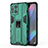 Funda Bumper Silicona y Plastico Mate Carcasa con Magnetico Soporte para Oppo Find X3 Pro 5G