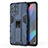 Funda Bumper Silicona y Plastico Mate Carcasa con Magnetico Soporte para Oppo Find X3 Pro 5G