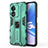 Funda Bumper Silicona y Plastico Mate Carcasa con Magnetico Soporte para Oppo Reno8 T 5G