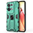 Funda Bumper Silicona y Plastico Mate Carcasa con Magnetico Soporte para Oppo Reno9 Pro+ Plus 5G