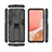 Funda Bumper Silicona y Plastico Mate Carcasa con Magnetico Soporte para Samsung Galaxy A72 4G