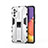 Funda Bumper Silicona y Plastico Mate Carcasa con Magnetico Soporte para Samsung Galaxy Quantum4 5G