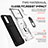 Funda Bumper Silicona y Plastico Mate Carcasa con Magnetico Soporte Q01W para Samsung Galaxy S20 FE 4G