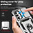 Funda Bumper Silicona y Plastico Mate Carcasa con Magnetico Soporte Q02W para Samsung Galaxy A13 4G