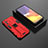 Funda Bumper Silicona y Plastico Mate Carcasa con Magnetico Soporte T01 para Samsung Galaxy S23 FE 5G