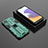 Funda Bumper Silicona y Plastico Mate Carcasa con Magnetico Soporte T02 para Samsung Galaxy A22s 5G