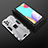Funda Bumper Silicona y Plastico Mate Carcasa con Magnetico Soporte T02 para Samsung Galaxy A52s 5G